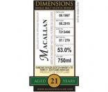 Duncan Taylor - Dimensions Macallan 21 Year Old Single Malt (750)